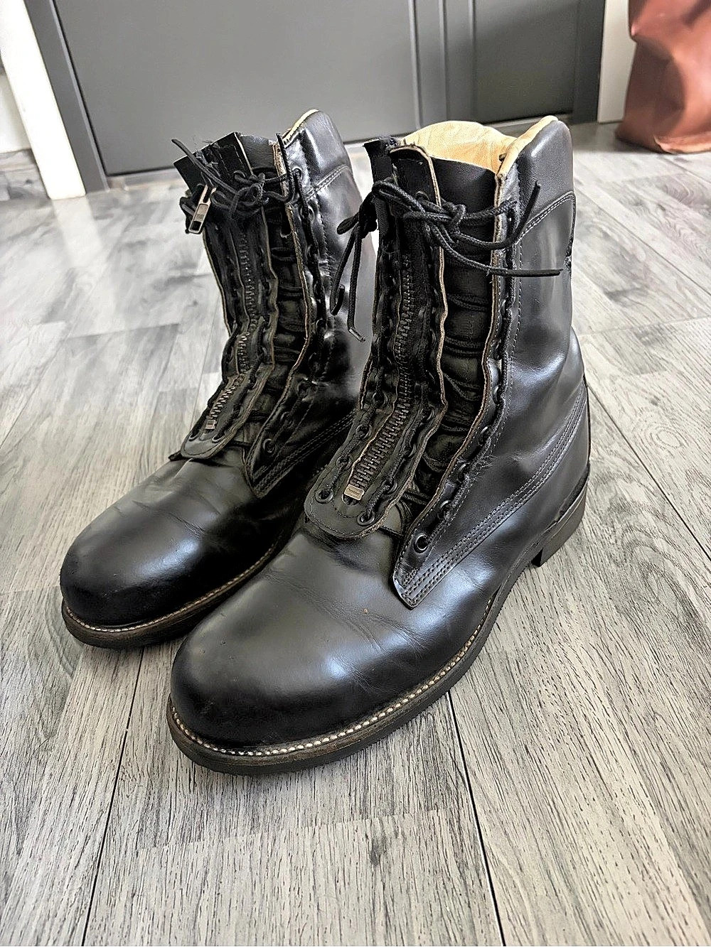 Chippewa Ruttman Firefighter Boots Black Leather US 9 E